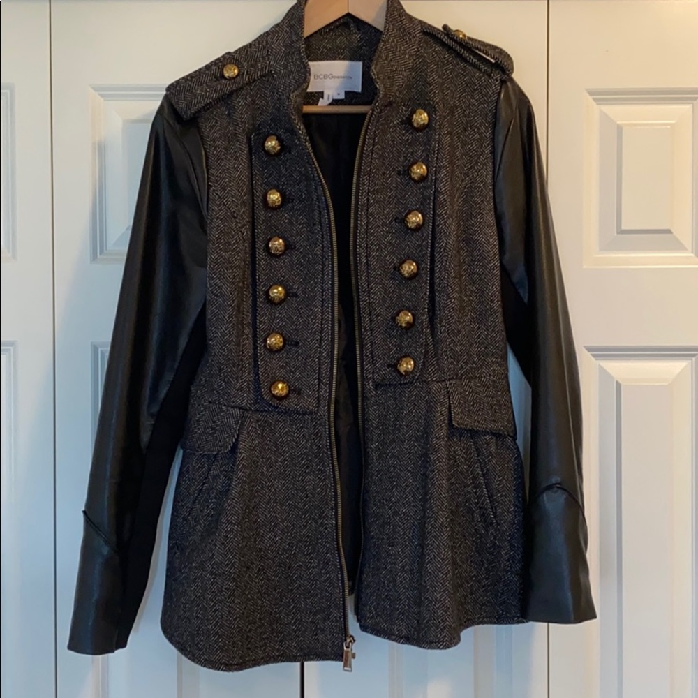 BCBGeneration Houndstooth Military Style